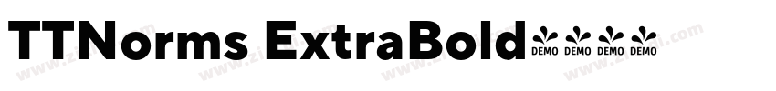 TTNorms ExtraBold字体转换
